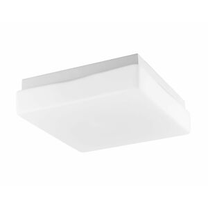 Nova Luce Elegantní koupelnové stropní svítidlo Cube z bílého opálového skla - 1 x 40 W, 205 x 205 x 70 mm NV 6110041